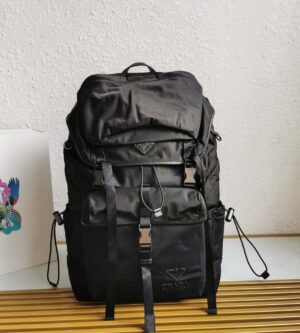 프라다 리나일론 및 사피아노 가죽 백팩 2VZ079