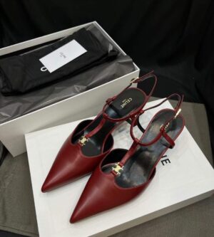 셀린느 23FW 트리오페 T 바 슬링백 펌프스5cm352193957C 신발