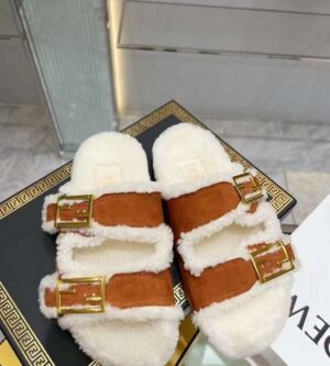 펜디 필 제뉴인 시어링 슬리퍼 신발