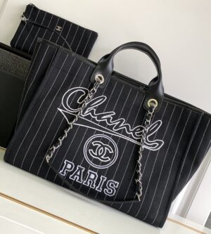 샤넬 23P 라지 쇼핑백 도빌백A66941