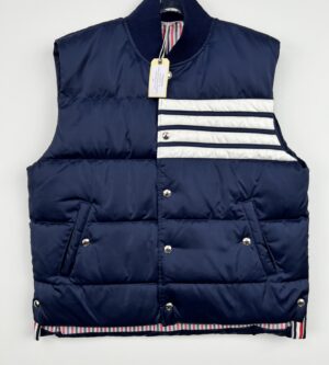 리셀톰브라운 매트 나일론 사선 다운 베스트 패딩 조끼MVD017X