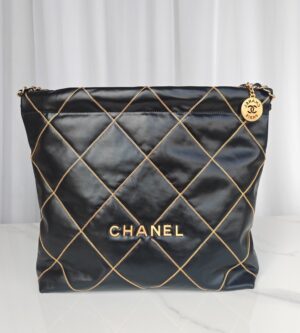 샤넬 23B 22백 스몰 골드체인 스티치 AS3260