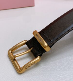 미우미우 가죽 벨트 3.5cm 5CC536