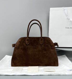 THE ROW 더로우 소프트 마고 15 스웨이드 백 모카 W1255L25