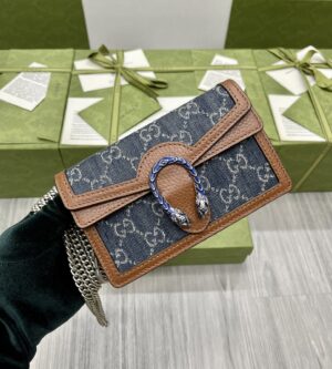 구찌 디오니소스 데님 크로스백 슈퍼미니 476432