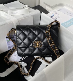 샤넬 23K 19 체인 플랩백 빈티지 카프스킨 숄더백 AS4423