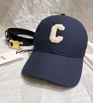 셀린느 코튼 이니셜 베이스볼 캡 2AUA2969P