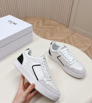 셀린느 CT-10 로우 레이스업 트레이너 여성 스니커즈 356084378C