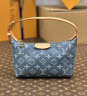 루이비통 24SS 힐스 포쉐트 모노그램 데님 미니 숄더백 블루 M82949