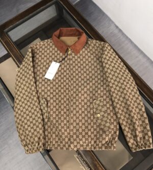 구찌 양면 코튼블렌드 블루종 자켓 654842