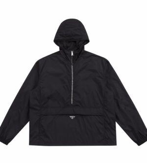 프라다 리나일론 블루종 자켓 아노락 블랙 SGC534