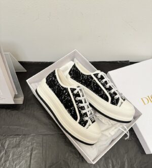 디올 워크앤디올 까나쥬 트위드 플랫폼 스니커즈 KCK386CTW 신발