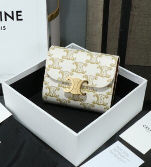 셀린느 스몰 트리옹프 캔버스 지갑 10D782CQH