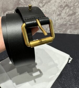 생로랑 베지터블 태닝 가죽 MOTORCYCLE 벨트 789913