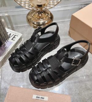 미우미우 EVA 플랫폼 케이지 샌들 5X140E 신발