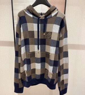 루이비통 다미에 캐시미어 앤드 울 블렌드 후디 맨투맨 1AFXJX