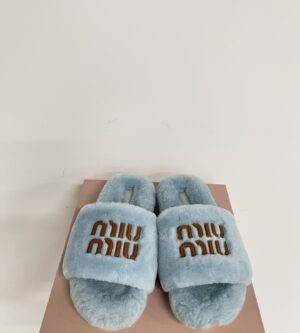 미우미우 시어링 슬리퍼