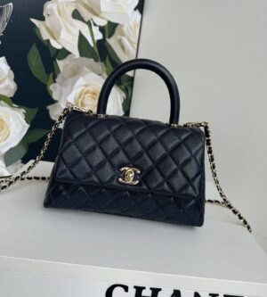 샤넬 스몰 플랩 백 코코핸들 샴페인골드 숄더백 A92990