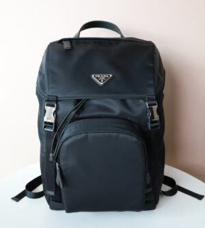 프라다 리나일론 사피아노 가죽 백팩 2VZ135