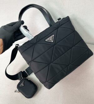 프라다 시스템 나파 레더 패치워크 토트백 1BG380