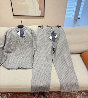 디올 오블리크 카펜터 진 그레이 남성 팬츠 513D191A3001