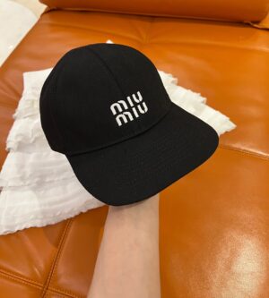 미우미우 데님 베이스볼 캡 야구 모자 5HC369