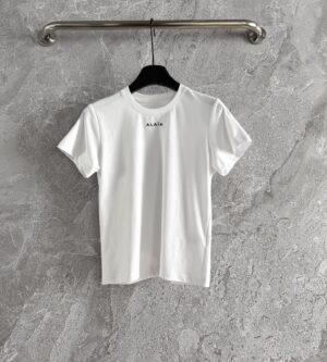 알라이아 여성 로고 클래식 반팔 티셔츠 AA9H0431J0105