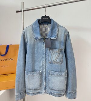 루이비통 워크웨어 LV 데님 청자켓 1AGTF5