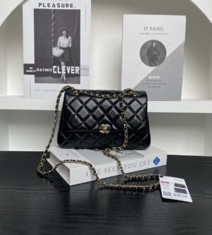 샤넬 25SS CC 더블 체인 숄더백 블랙 AP4592
