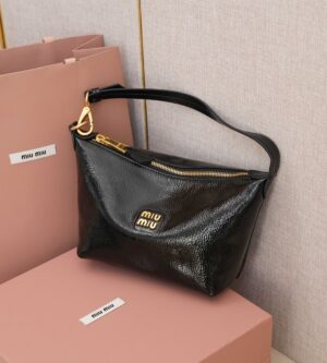 미우미우 시레 미니백 마테라쎄 스피릿 블랙 브라운 5NE841
