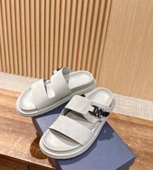 디올 오블리크 아쿠아 슈즈 샌들 뮬 슬라이드 슬리퍼 그레이 3SA121ZSI