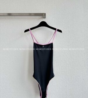 샤넬 25SS 코코비치 CC 스윔 바디수트 수영복 블랙 P78539
