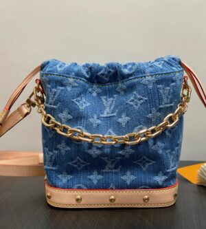 루이비통 여성 나노 노에 데님 크로스백 M83043
