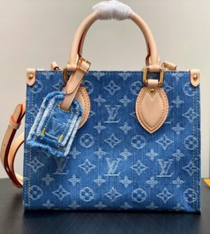 루이비통 25SS 카바스 온더고 PM 블루데님 숄더백 M14633