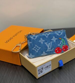 루이비통 LV x TM 체리 데님 키 케이스 지갑 M14938
