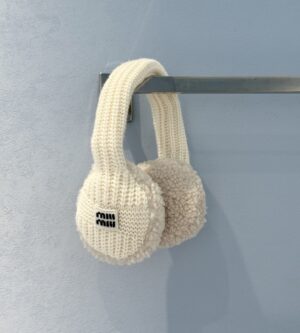 미우미우 울 캐시미어 시어링 이어머프 귀마개 5HP605_