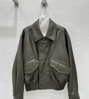 르메르 레더 봄버 가죽 자켓 OW1135