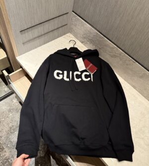 구찌 자수 디테일 코튼 저지 후드 맨투맨 788771