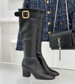 미우미우 버클 장식 나파 가죽 부츠 5W548E