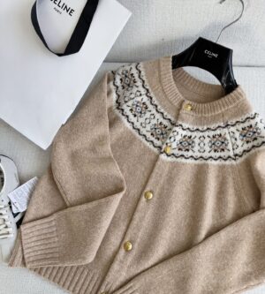 셀린느 트리옴프 페어 아일 울 가디건 남녀공용 RY0FY0ZQ5