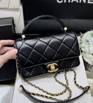 샤넬 25SS 탑핸들 미니 플랩 숄더백 AS5399