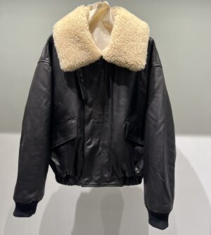 르메르 양털 카라 가죽 블루종 자켓 OW1043