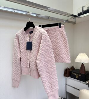 루이비통 모노그램 타월링 가디건 및 스커트 1AIQEJ