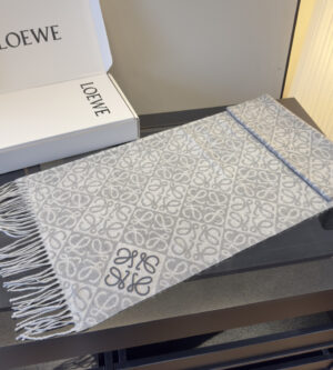 로에베 25FW 여성 울 캐시미어 아나그램 머플러 목도리 F811SS