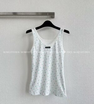 미우미우 립 저지 탱크탑 나시 탑 MJT727