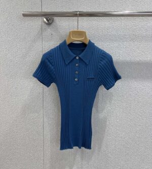 미우미우 니트 울 폴로 셔츠 MML02B