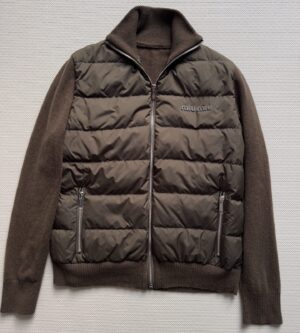 미우미우 구스 다운 캐시미어 지퍼 가디건 MMF00W