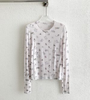 샤넬 코코네쥬 믹스드 파이버 긴팔 티셔츠 P79714