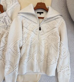 로로피아나 라 플라뉴 보머 니트 자켓 집업 가디건 FAQ0958