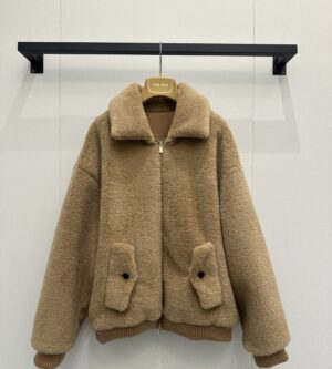 미우미우 시어링 블루종  자켓 MPV955